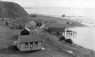 Image of historic Waihau Bay Store and Wharf
